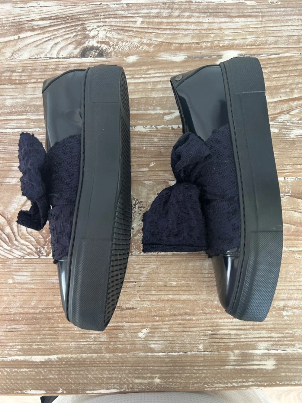 NWOB AGL Navy Oxford Loafer w/Box Sz 39.5 See Sizing Below